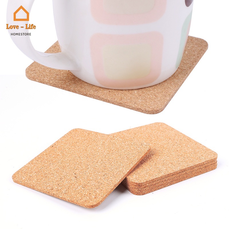 Miếng Lót Ly Hình Vuông Cách Nhiệt Có Thể Tái Sử Dụng Trang Trí Nhà Cửa