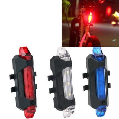 đèn hậu nháy xe đạp thể thao nhấp nháy siêu sáng pin sạc usb led chớp cảm biến 5 chế độ gắn đuôi xe nhập xịn