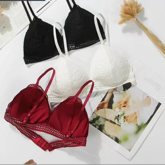 Áo bra ren sexy nữ 2 dây - Áo ngực nữ mút mỏng mặc thoải mái cài sau AOLOT05