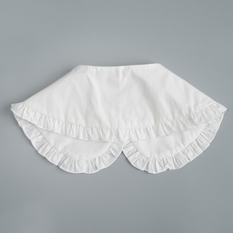 Khăn Choàng Cổ Giả Xếp Ly Màu Sắc Ngọt Ngào Phong Cách Hàn Quốc Cho Nữ