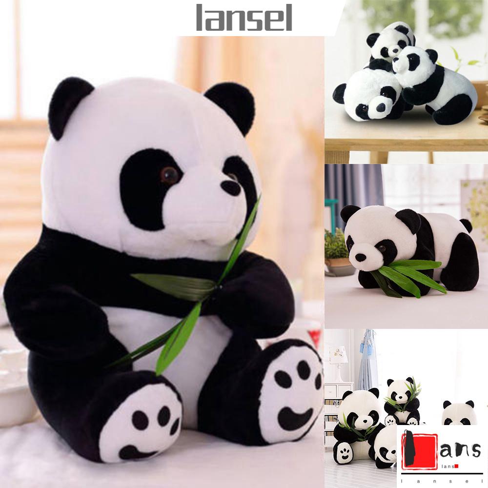 Đồ chơi gấu trúc nhồi bông hoạt hình dễ thương cho bé tùy chọn kiểu dáng