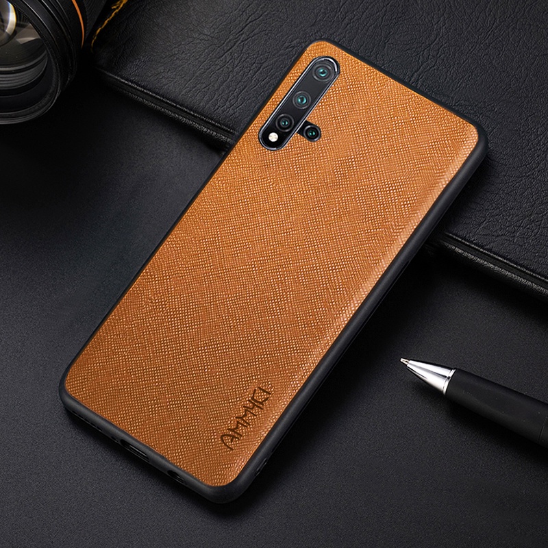 Ốp Điện Thoại Da Pu Viền Silicon Cho Huawei P30 Pro Nova4 5 5T 5I Pro P20 Lite 2019 Huawei Honor 20 20s Pro