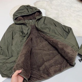 Áo khoác phao lót lông siêu ấm xả