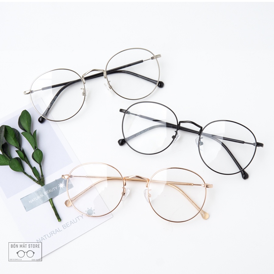 Gọng Kính Cận Kim Loại Tròn X2021 Nam Nữ