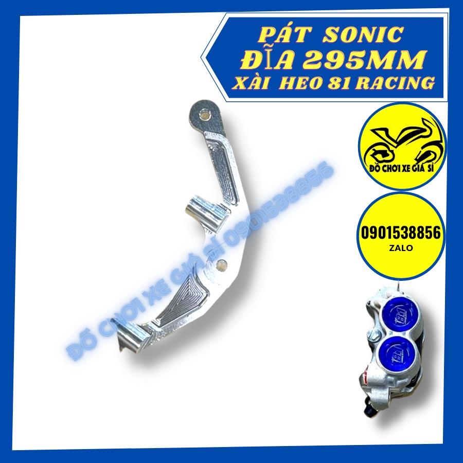 Pát trước Sonic đĩa zin theo xe xài heo 81 Racing