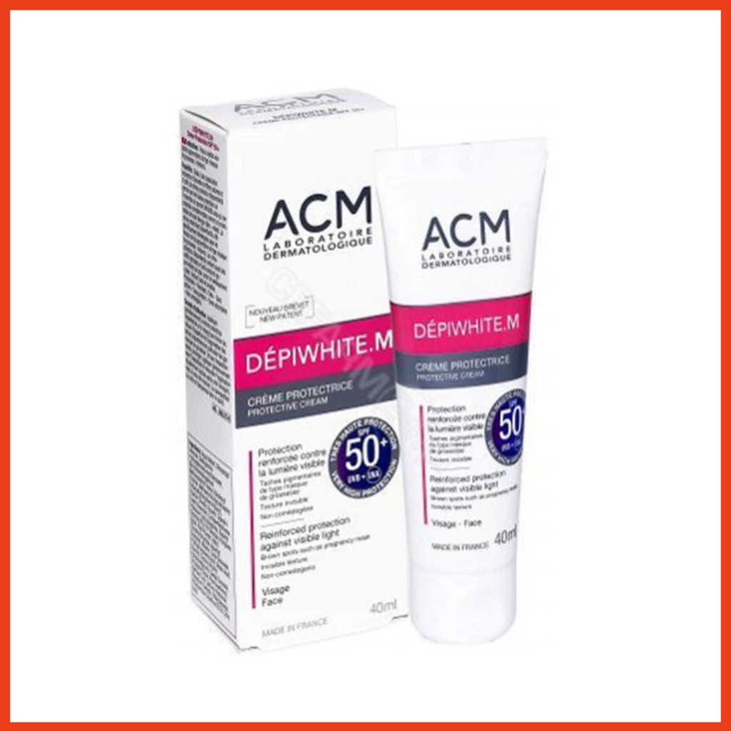 [CHÍNH HÃNG] Kem chống nắng giảm nám &amp; sạm da ACM Depiwhite M Protective Cream SPF50+ 40ml