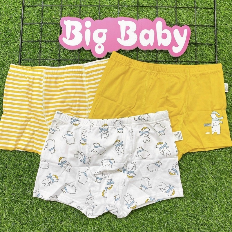 Set 3 chip đùi bé trai hàng xuất khẩu cực mềm mịn, mát lạnh/ Quần chip cho bé trai / Chip đùi bé trai _ Bigbaby Shop