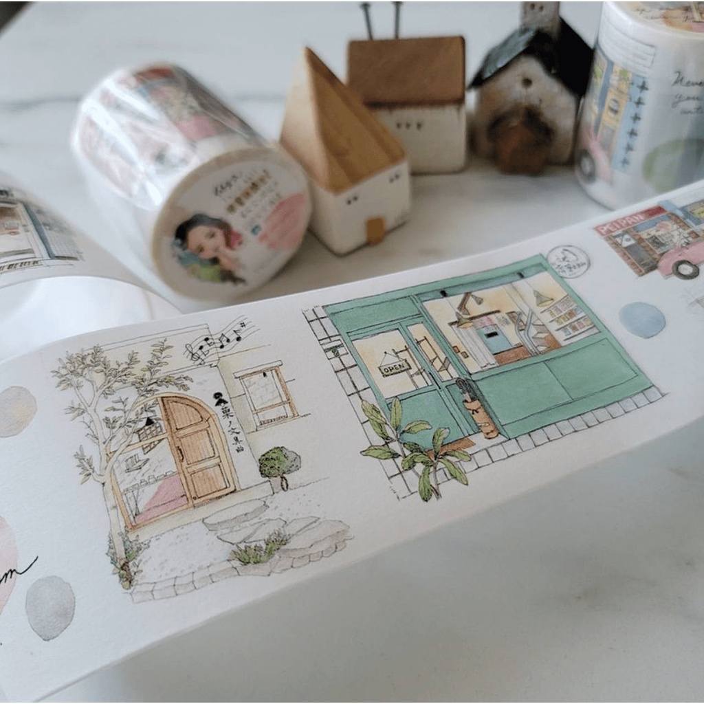 Sâu Nery - SNB16 - On the way home 2 Washi tape by Fairy Ball (Chu kỳ 1m)