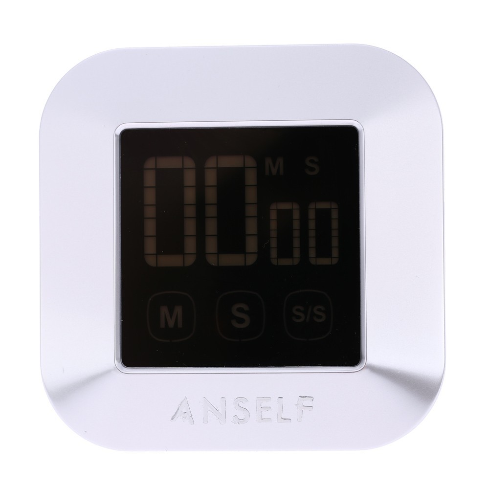 Anself LCD Digital Touch Screen Cooking Kitchen Timer Countdown Count Up Alarm C