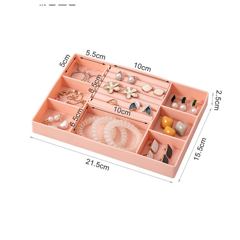 Hộp Silicone Đựng Trang Sức Để Bàn Nhiều Ngăn Sáng Tạo