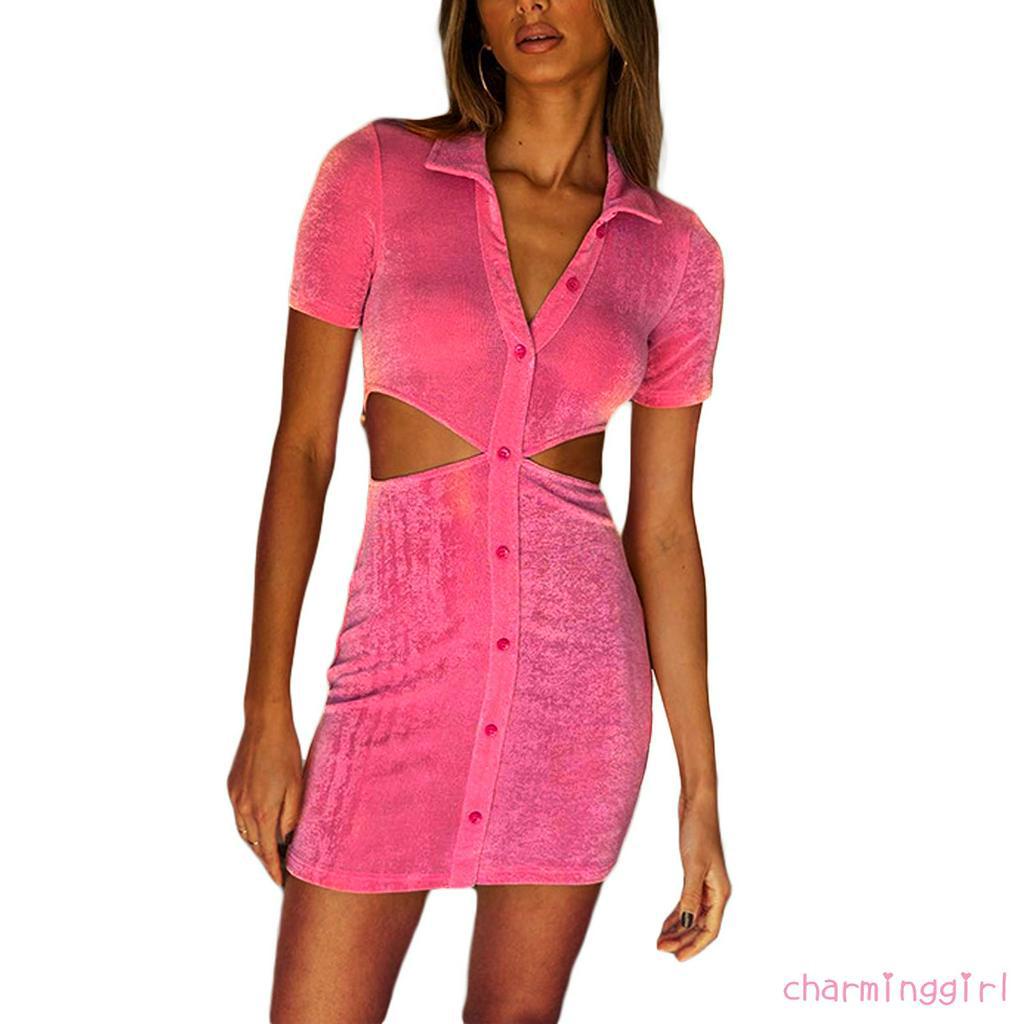 Đầm Ôm Dáng Tay Ngắn Thời Trang Dành Cho Nữ