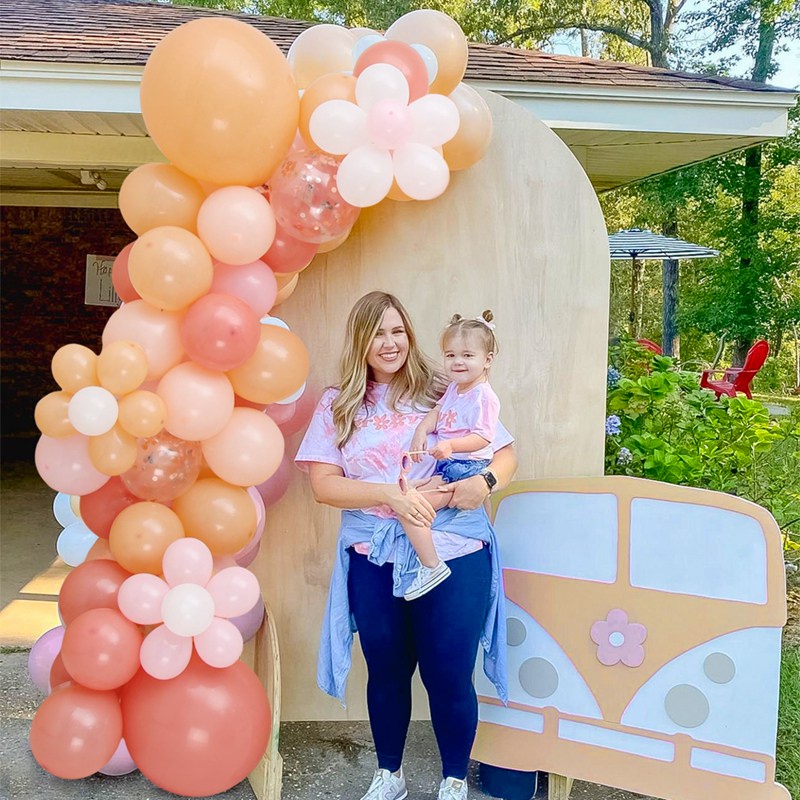 Set 159 Bong Bóng Hoa Cúc Trắng Vàng Hồng Trang Trí Tiệc Sinh Nhật/Tiệc Cưới