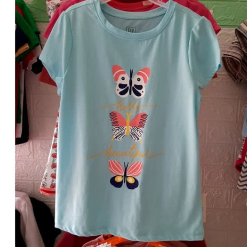 Áo Thun Gap Bé Gái 100% Cotton Xuất Dư.