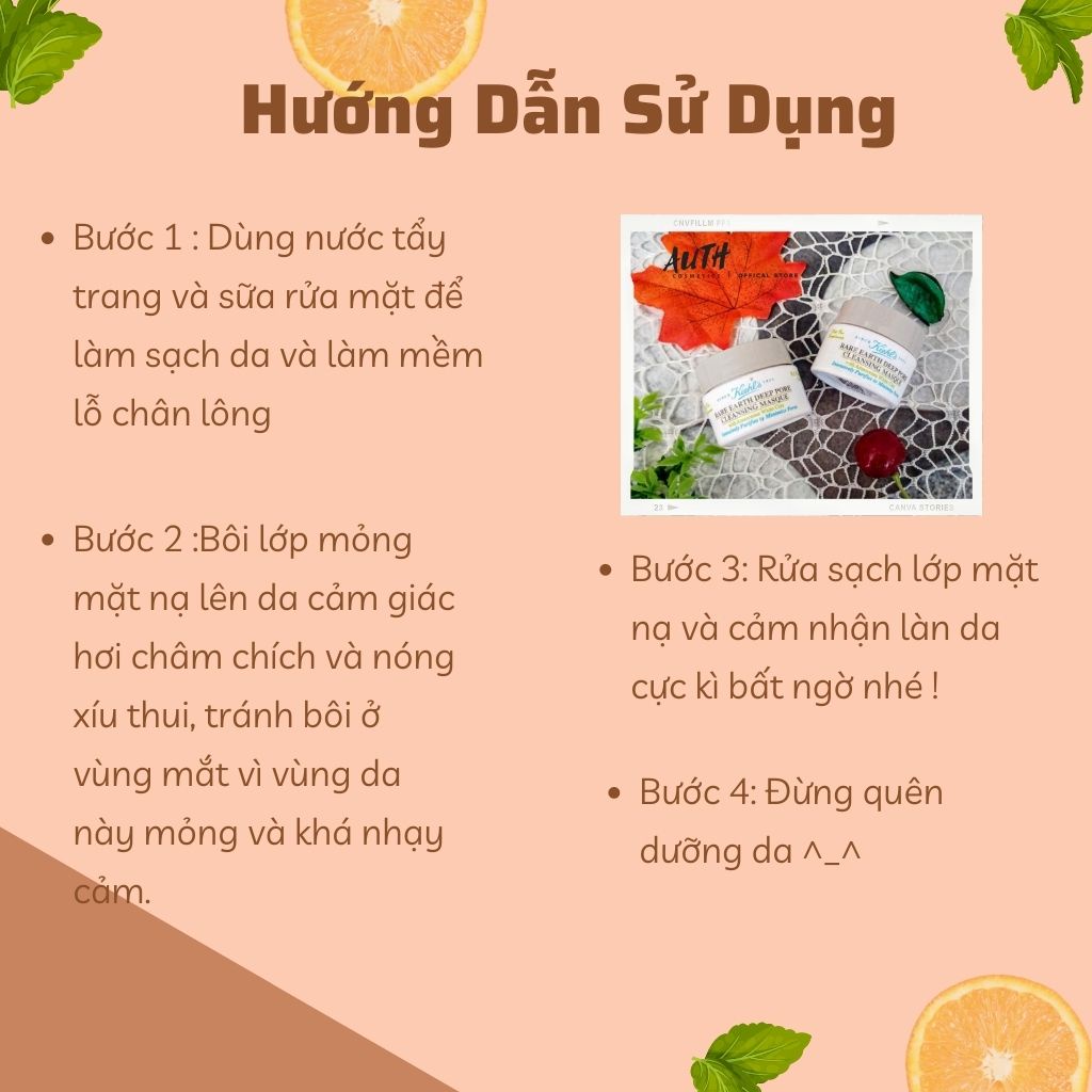 Mặt Nạ Đất Sét Kiehl’s Rare Earth Deep Pore Mask 14ml Giúp Giảm - Ẩn Mụn Đầu Đen, Kiềm Dầu, Se Khít Lỗ Chân Lông