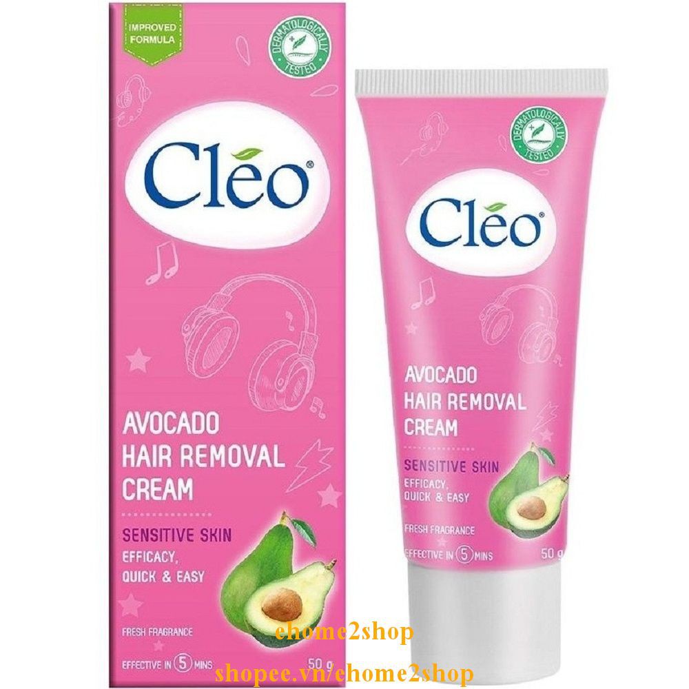 Kem Tẩy Lông Cho Da Thương, Da Nhạy Cảm Và Gel Dưỡng Da, Làm Trắng Sau Tẩy Lông Cleo 50g Shopee.Vn/Ehome2shop.