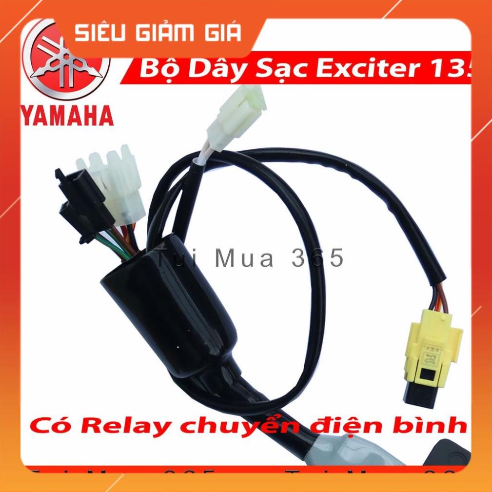 Bộ dây chuyển sạc Exciter 150 cho Exciter 135, Sirius, Jupiter, Taurus có Relay chính hãng