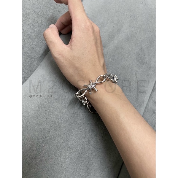 Vòng Tay Kẻm Gai Dành Cho Nam Nữ, Vòng Tay Barbed Wire Unisex Phong Cách Cá Tính