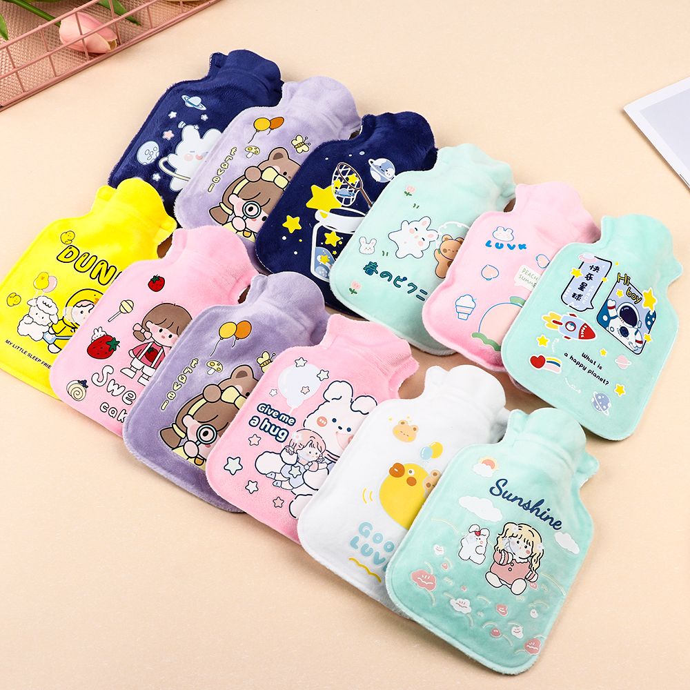 Túi Chườm Nóng Giữ Ấm Tay/Chân Mini Chống Cháy Nổ Thiết Kế Hoạt Hình Dễ Thương Có Thể Tái Sử Dụng