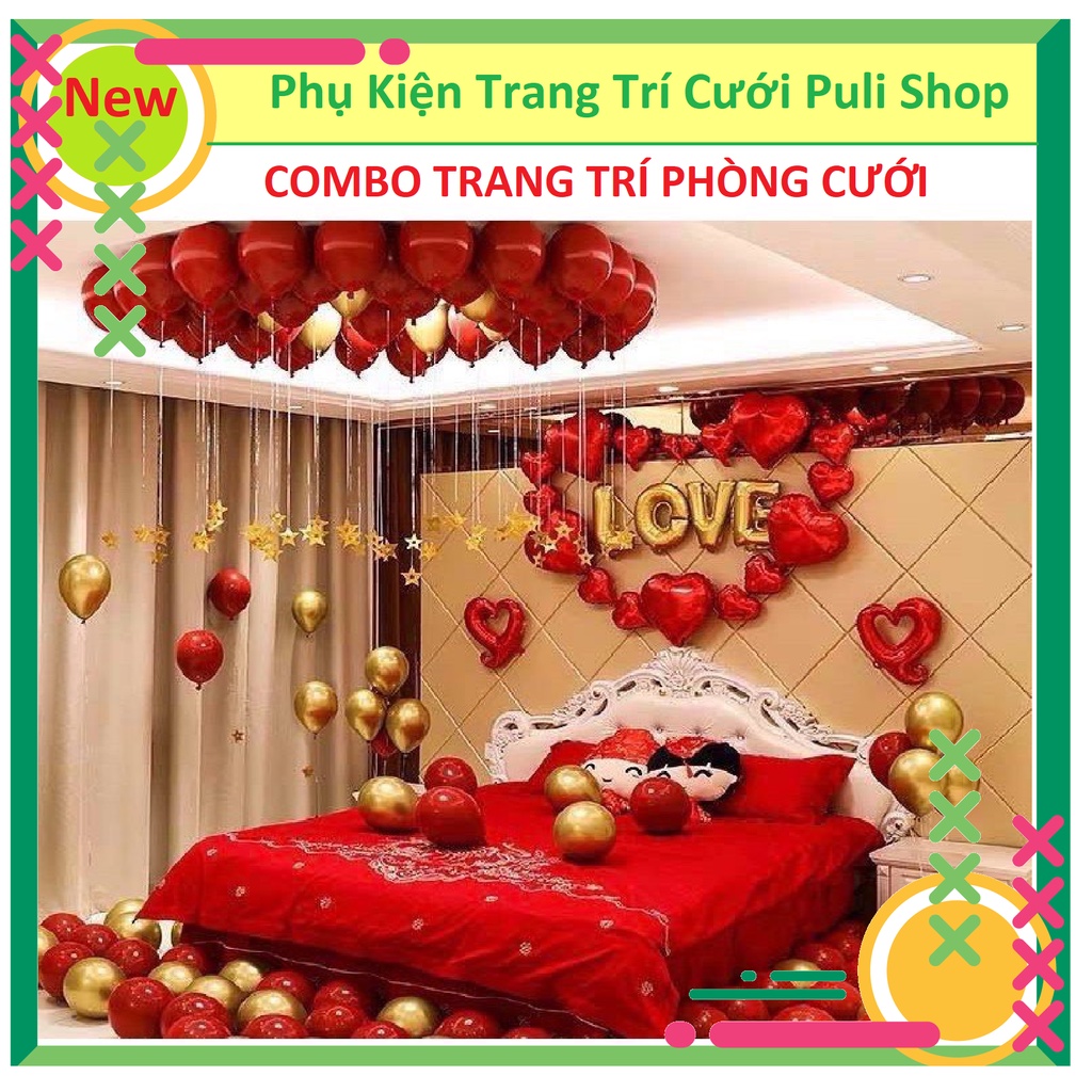 SET COMBO TRANG TRÍ PHÒNG CƯỚI, PHÒNG TÂN HÔN