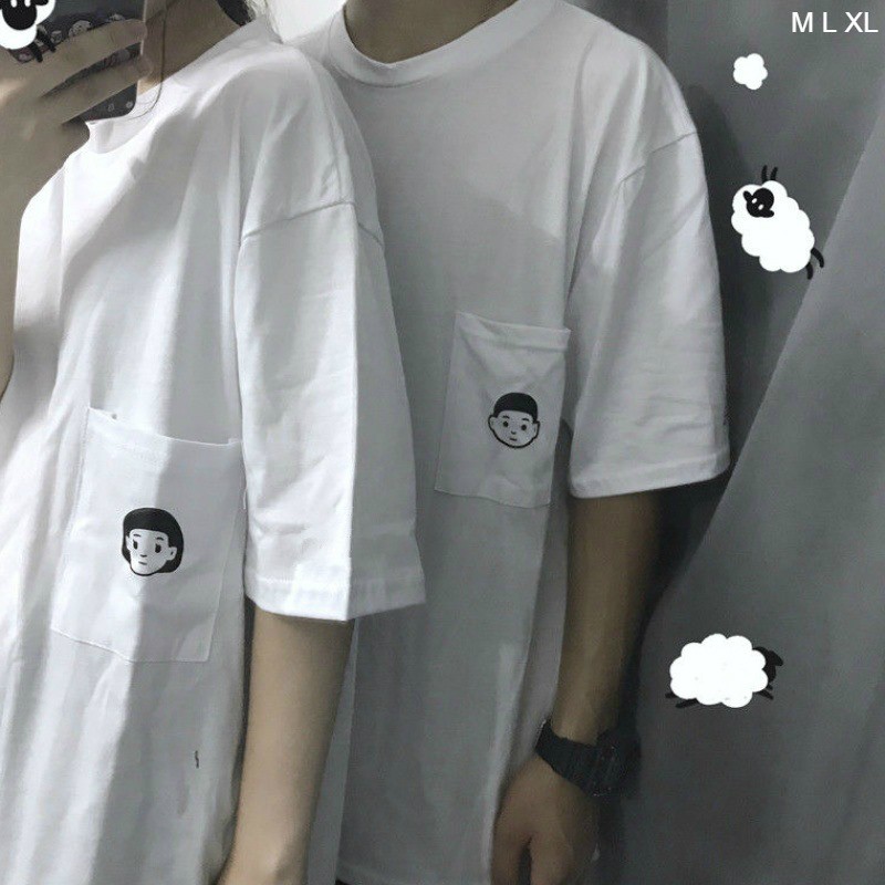 Áo thun Unisex tay lỡ Couple | BigBuy360 - bigbuy360.vn