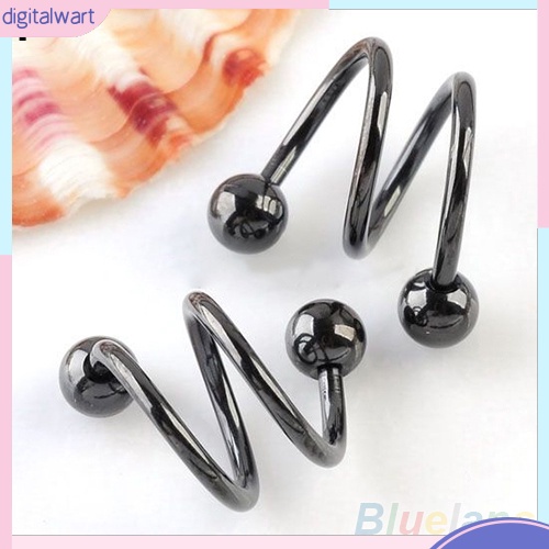 Bông tai xoắn ốc bằng thép không gỉ