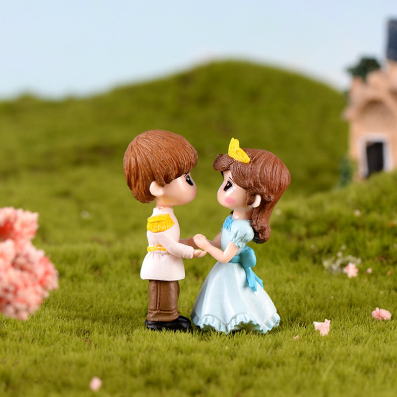 Set 2 Mô Hình Cặp Đôi Trang Trí Sân Vườn