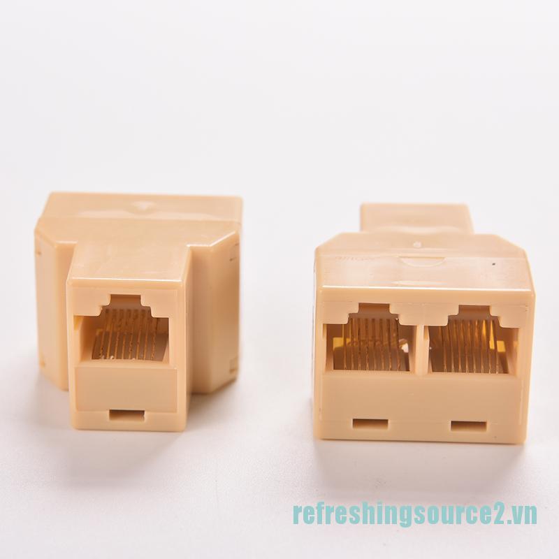 Set 2 Đầu Chia Cổng Mạng Lan DZ517 RJ45 6 từ 1 Sang 2