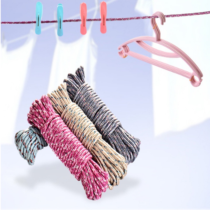 Dây phơi quần áo bằng nylon dày chống trượt gió và ăn mòn cho trong và ngoài nhà