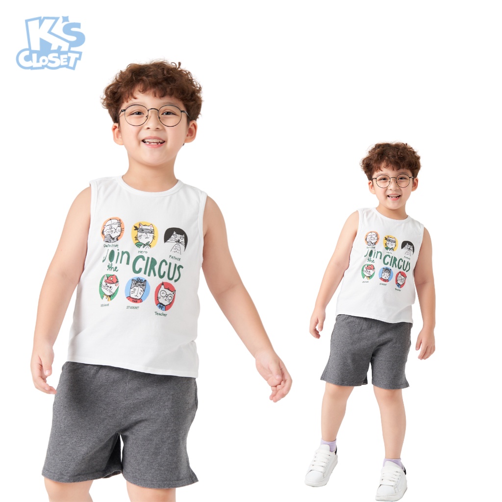 Bộ Quần Áo Sát Nách Cho Bé Trai K'S CLOSET (2 14 tuổi) KT05TWS KT221TWS KT157TWS OL 25K3BCA OL 25K3BVIT
