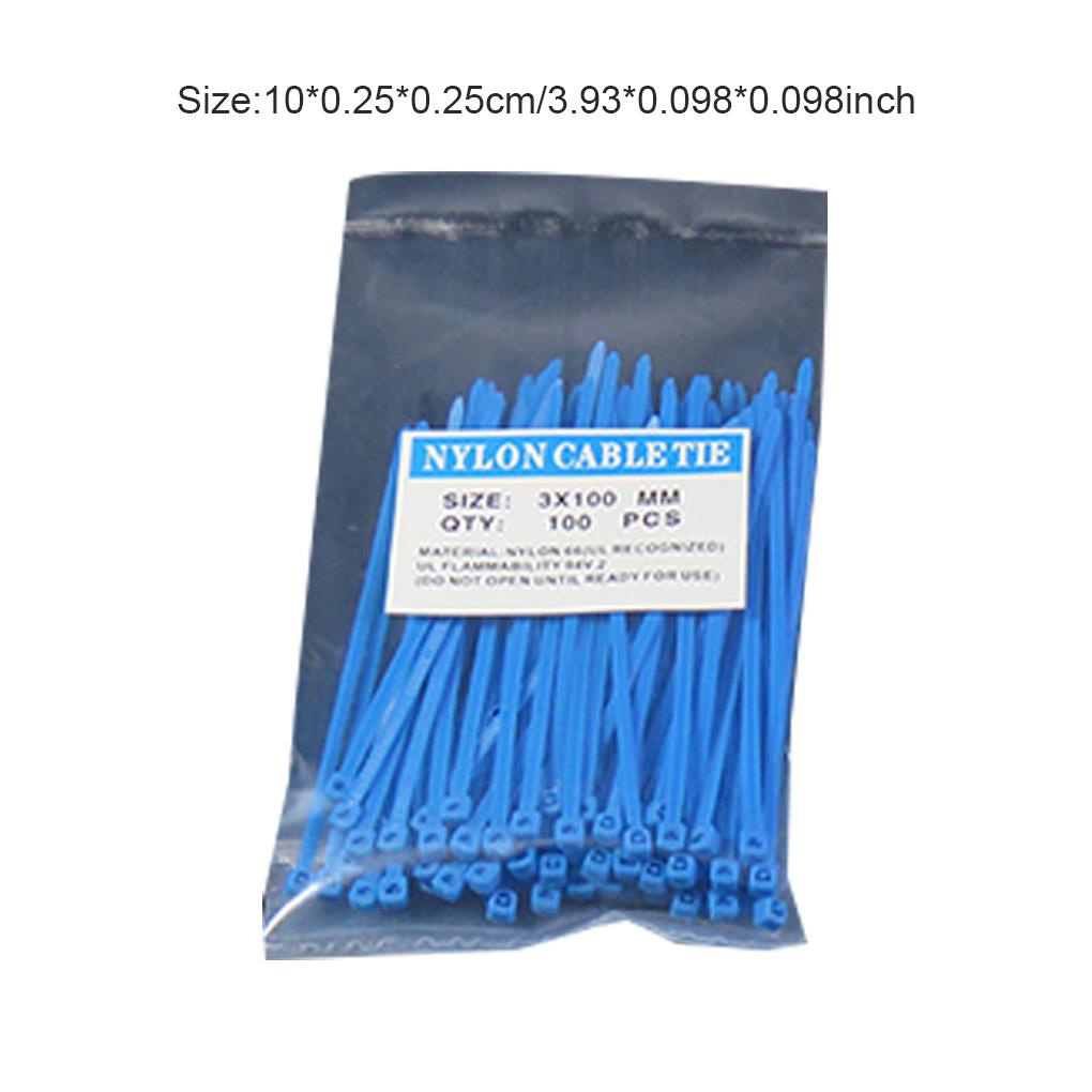 Set 100 Dây Nylon Buộc Dây Cáp 3x100mm Có Thể Tái Sử Dụng