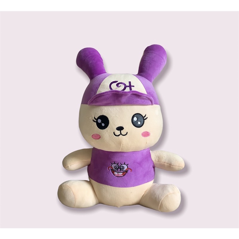 Gấu bông thỏ mũ đáng yêu cho bé mềm mại 55cm