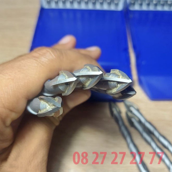 Mũi khoan đa năng chữ thập King blue chính hãng 6 8 10 12 - Mũi khoan đá 4 cạnh chính hãng
