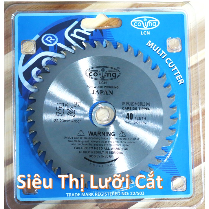 Lưỡi Cắt Gỗ Covina 125-40 Răng - Siêu Bén-Siêu Bền- Tuổi thọ gấp 10 lần những lưỡi khác