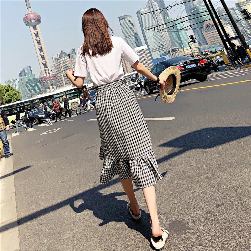 Chân váy chữ A đuôi cá kẻ caro ♥️ Chân váy chữ A, chân váy đuôi cá siêu hot ♥️ Chân váy ulzzang cho chị em - ZaZi CV16 | BigBuy360 - bigbuy360.vn