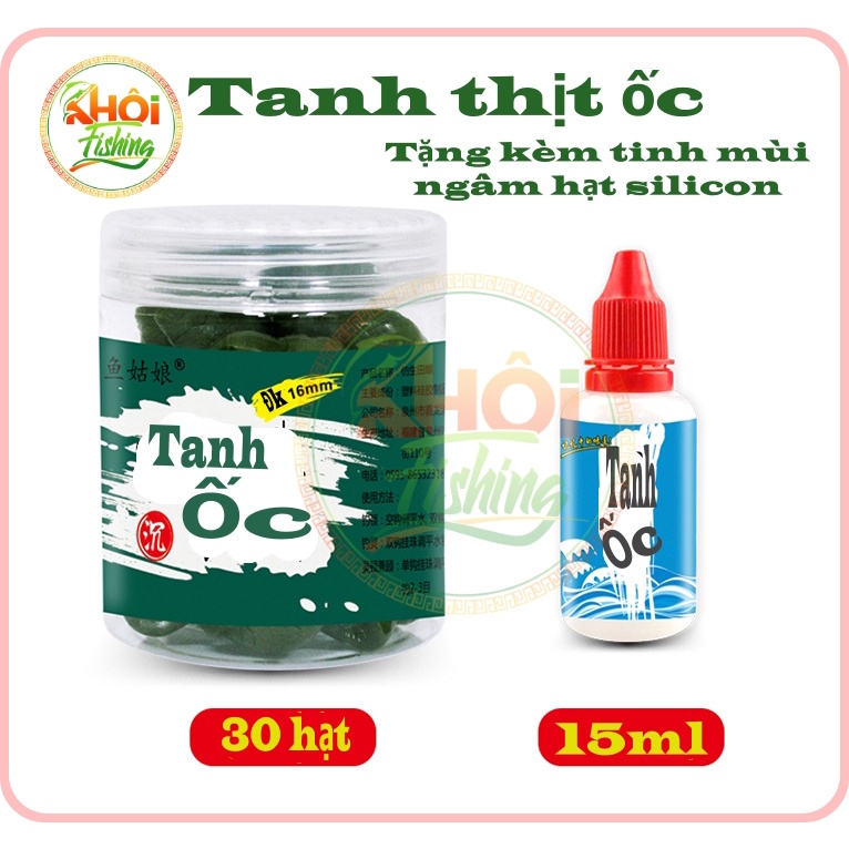 Hạt Silicon, Hạt Dan, ốc giả săn hàng, câu trắm đen, chép lợn, Tặng tinh mùi ngâm hạt - Khôi Fishing