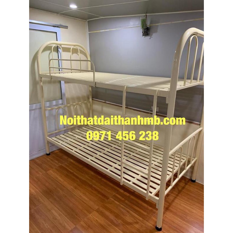 Giường sắt 2 tầng ngang 1m X2M Đại Thành, tháo lắp dễ dàng