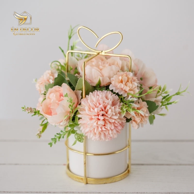 Lọ Hoa Kèm Hoa, Lọ Hoa Xinh Xắn, Trang Trí Nhà Cửa, Én Decor