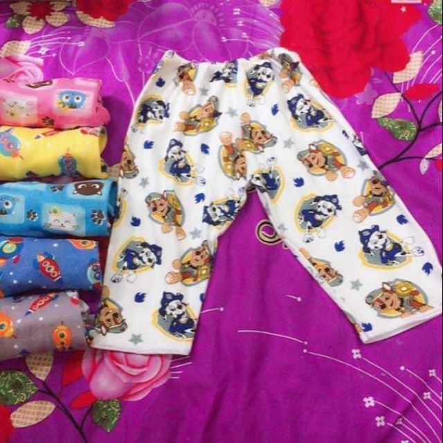 Quần chục dài bozip hình cho bé