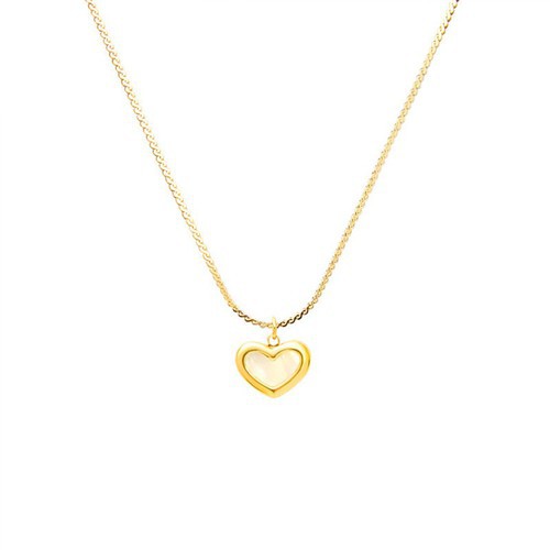 Dây Chuyền Trái Tim Titan Ko Đen TT 3094