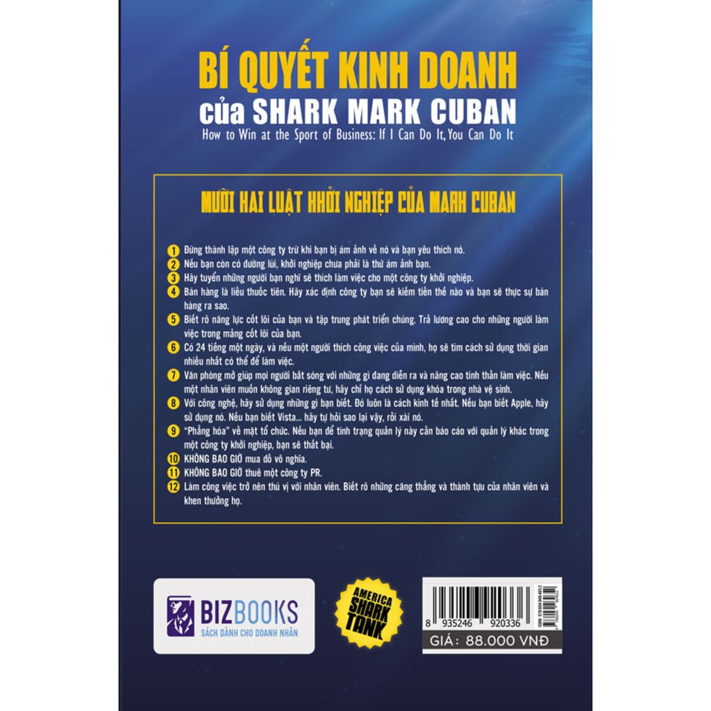 Sách - Bí quyết kinh doanh của Shark Mark Cuban