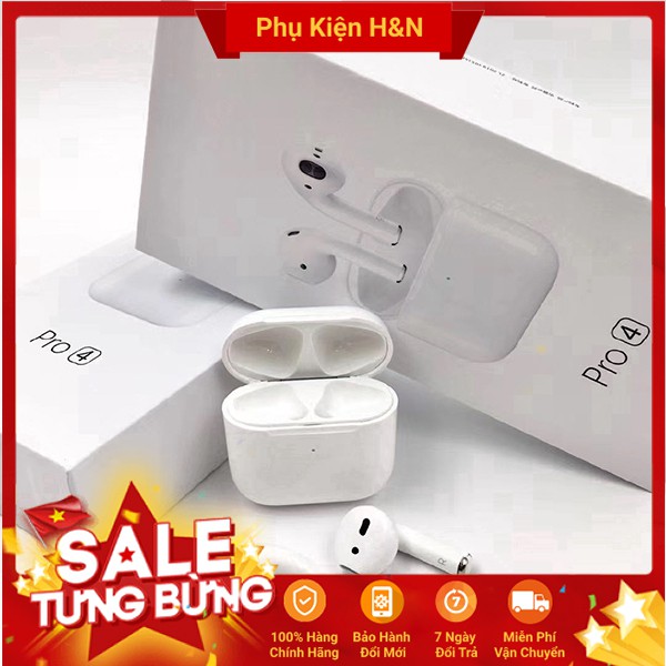 (BH 6 THÁNG) Tai Nghe Bluetooth Mini Pro 4 Không Dây - Hàng chính hãng - Tai nge ko dây | BigBuy360 - bigbuy360.vn