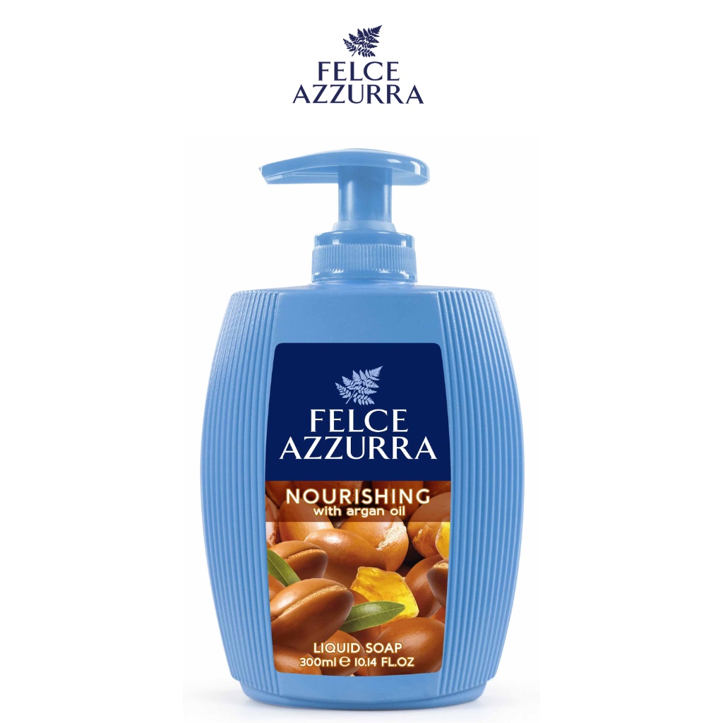 Sữa Rửa Tay FELCE AZZURRA Hương Nước Hoa Cổ Điển, Chiết Xuất Amber &amp; Argan Dưỡng Da 300ml - 8001280024245