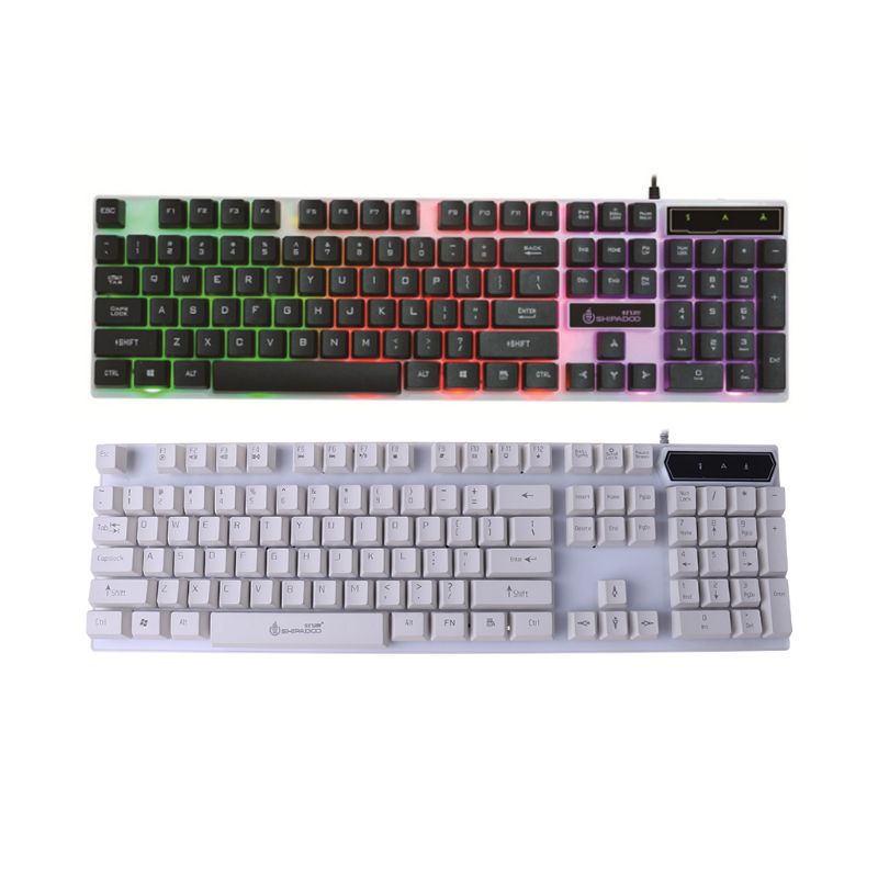 Bàn Phím Nổi Chơi Game Có Dây USB Màu Cầu Vồng