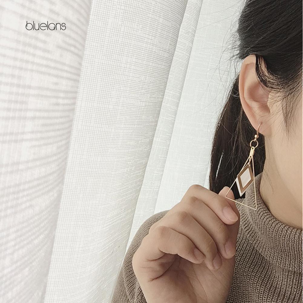 Đôi Bông Tai Hình Tam Giác Thời Trang Cho Nữ