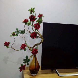 Hoa lụa - Hoa đỗ quyên (sẵn đỏ/tím/trắng)