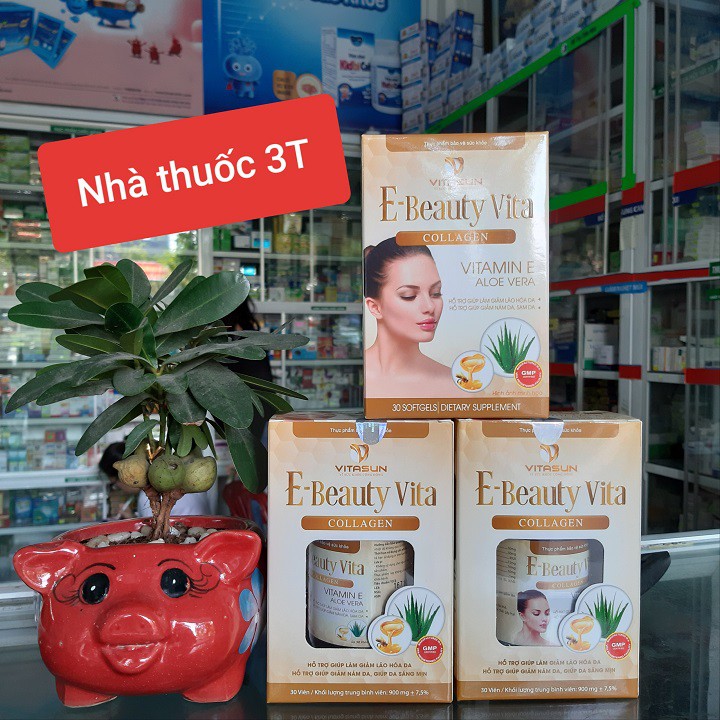 E-Beauty Vita Collagen - Giảm lão hóa da, nám da, sạm da, nhăn da. Giúp làn da sáng mịn. | Thế Giới Skin Care