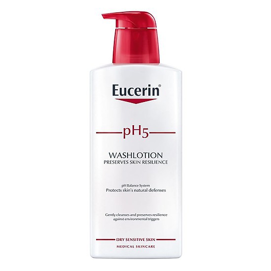 Eucerin Sữa tắm dạng gel pH5, cho da nhạy cảm (có mùi) Eucerin pH5 Washlotion 400ml