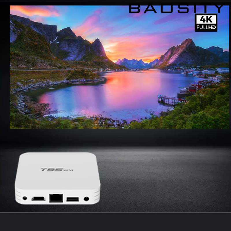 [BAOSITY]Digital WiFi 4K Smart STB Media Player Device Remote Control