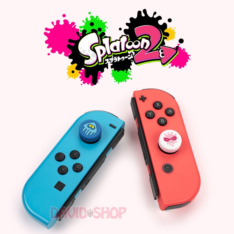 Núm bọc analog Splatoon 2 hãng Geekshare cao cấp cho Joy-Con - Nintendo Switch / Lite / OLED