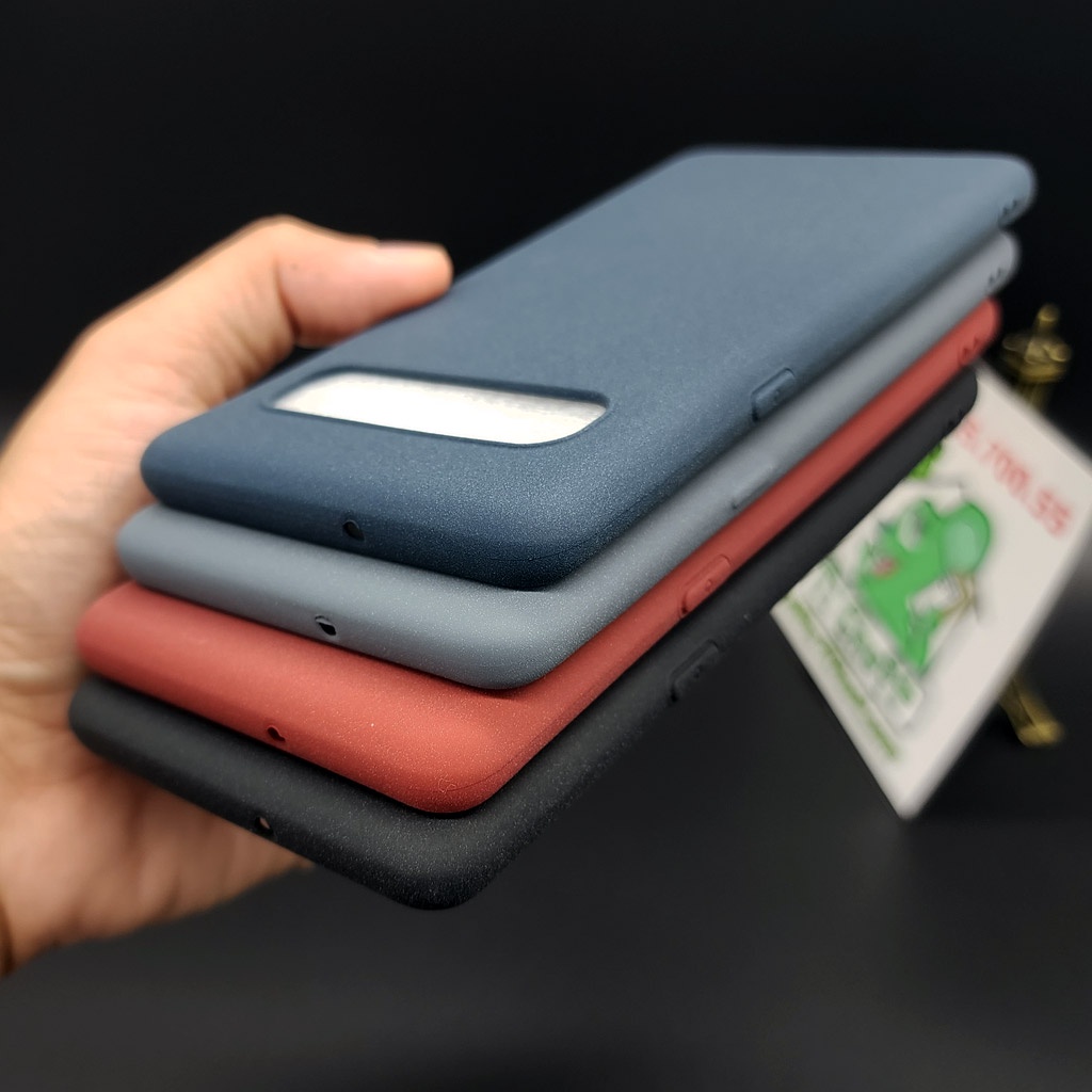 [Ảnh Thật] Ốp lưng Samsung S10 5G Dẻo Màu Phun Cát Nhám Mịn